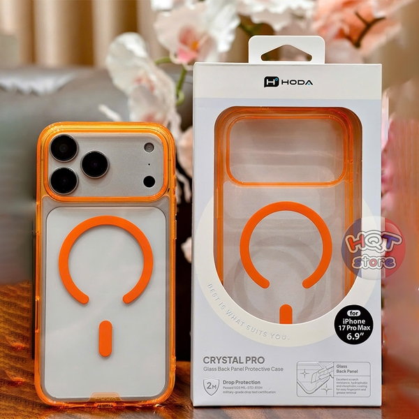Ốp lưng kính HODA Crystal Pro Case iPhone 17 Pro Max / 17 Pro / Air