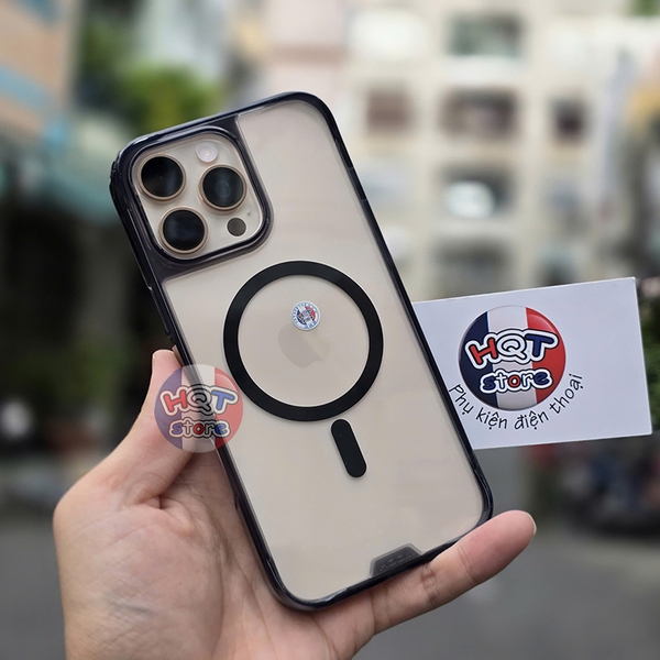 Ốp lưng kính HODA Crystal Pro Magsafe iPhone 16 Pro Max / 16 Pro