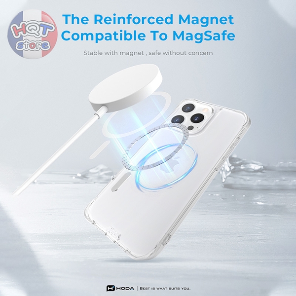 Ốp lưng kính HODA Crystal Pro Magsafe iPhone 16 Pro Max / 16 Pro