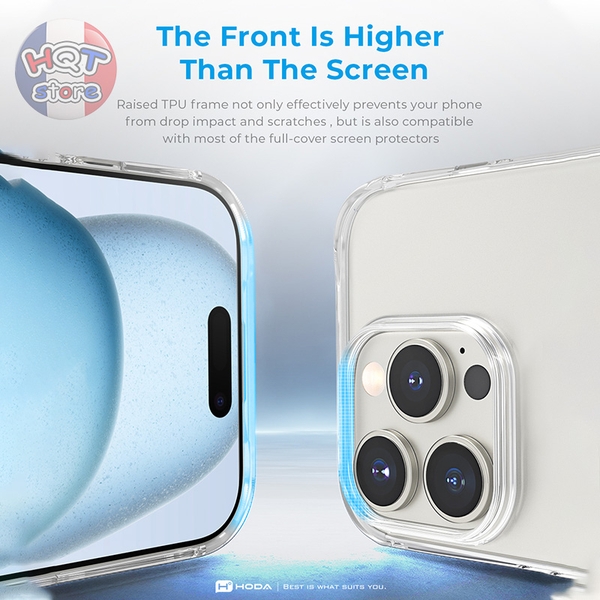 Ốp lưng kính HODA Crystal Pro Magsafe iPhone 16 Pro Max / 16 Pro