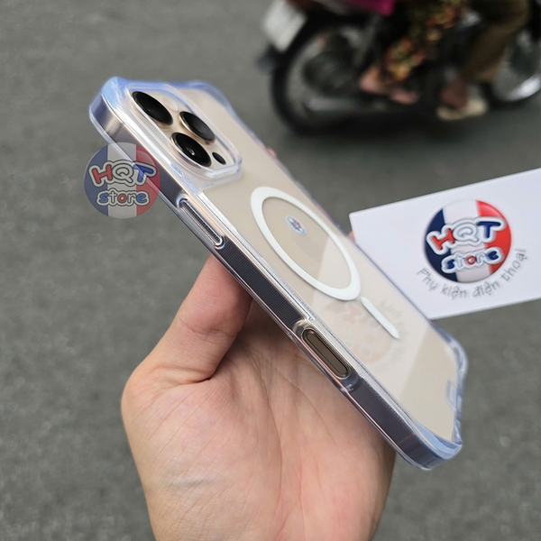 Ốp lưng kính HODA Crystal Pro Magsafe iPhone 16 Pro Max / 16 Pro