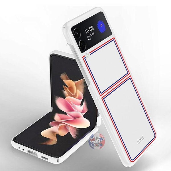 Ốp lưng Likgus Thom Browne Matte White cho Samsung Galaxy Z Flip 3