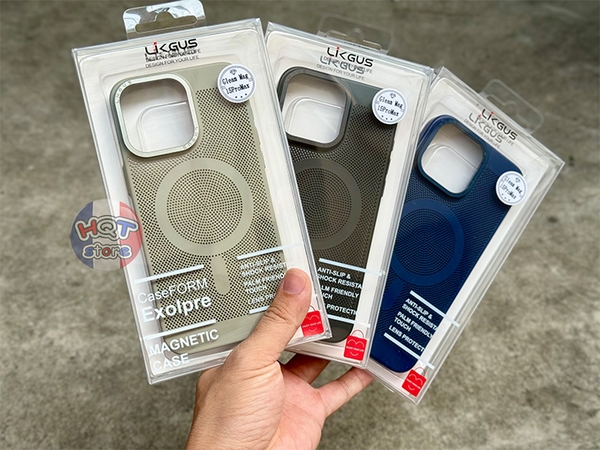 Ốp lưng lưới tản nhiệt Likgus Gleam Mag cho IPhone 15 Pro Max / 15 Pro