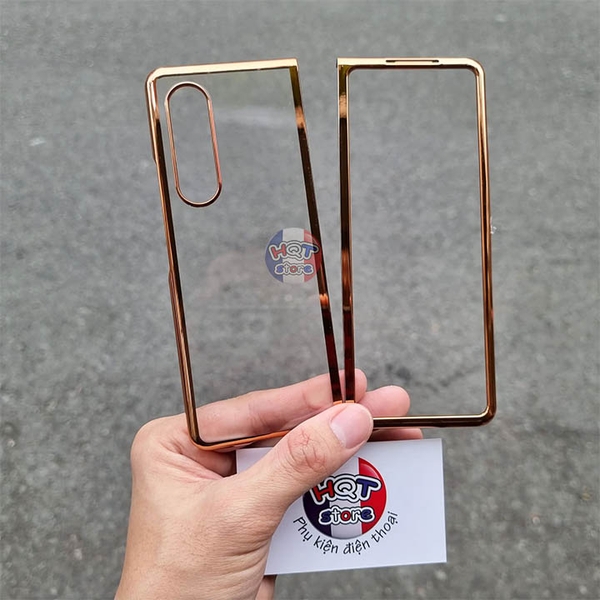 Ốp lưng mỏng trong viền màu Likgus Clear Cover Samsung Galaxy Z Fold 3