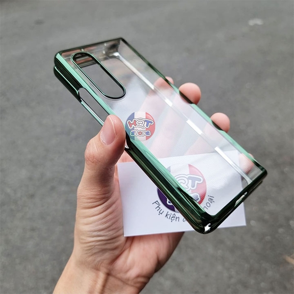 Ốp lưng mỏng trong viền màu Likgus Clear Cover Samsung Galaxy Z Fold 3