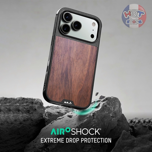 Ốp lưng Mous Limitless Walnut Aramid Case iPhone 17 Pro Max 17Pro