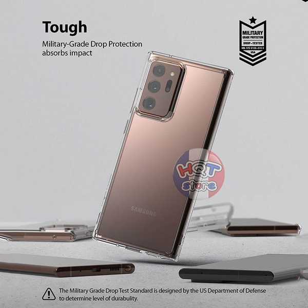 Ốp lưng nhám chống vân tay Ringke Fusion Matte cho Note 20 Ultra (5G)