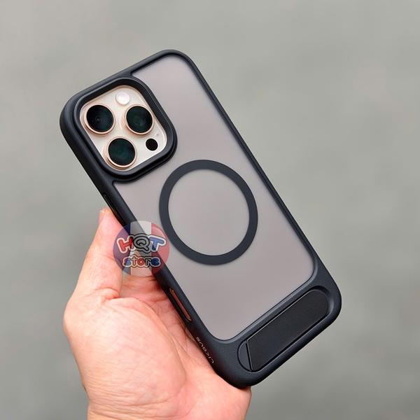 Ốp lưng nhám Likgus Valor Mag iPhone 16 Pro Max / 16 Pro có giá đỡ