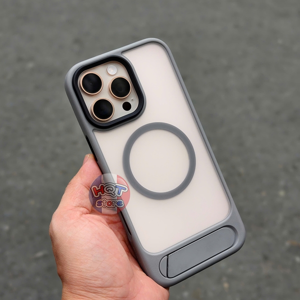 Ốp lưng nhám Likgus Valor Mag iPhone 16 Pro Max / 16 Pro có giá đỡ