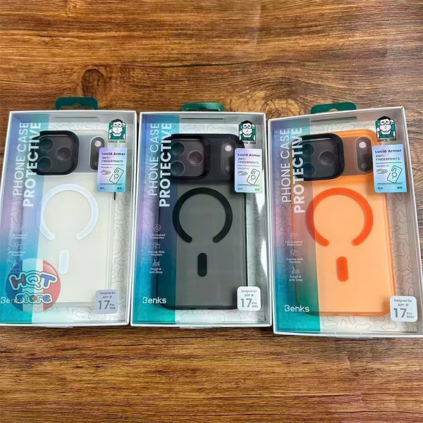 Ốp lưng nhám mờ Benks Lucid Armor cho IPhone 17 Pro Max / 17 Pro / Air