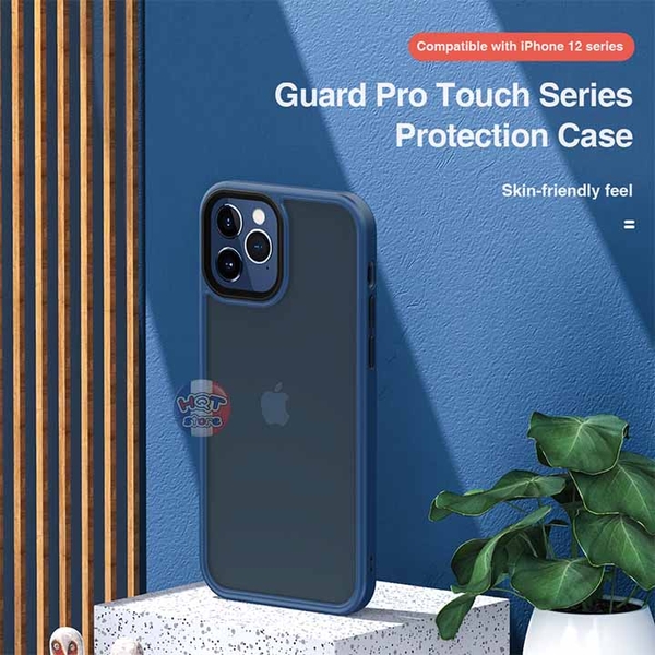 Ốp lưng nhám mờ Rock Guard Pro Matte IPhone 12 Pro Max / 12 Pro / 12