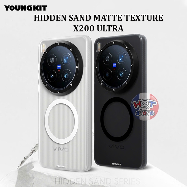 Ốp lưng nhám Youngkit Hidden Sand Matte Texture cho Vivo X200 Ultra