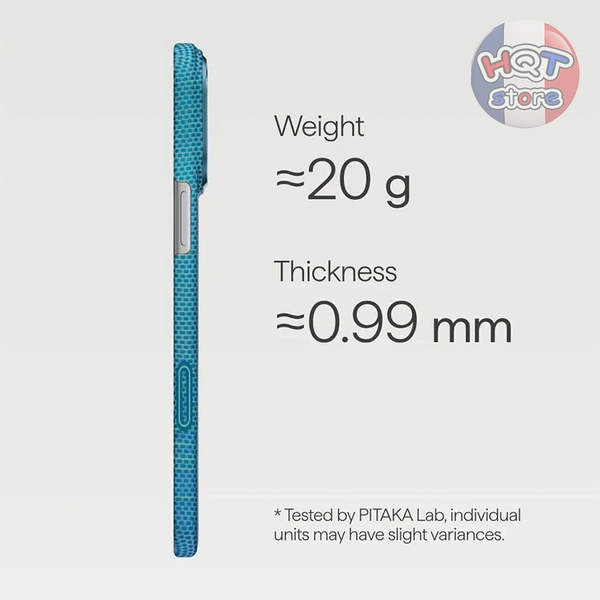 Ốp lưng PITAKA Lucid Blue / Golden Glint iPhone 17 Pro Max / 17 Pro