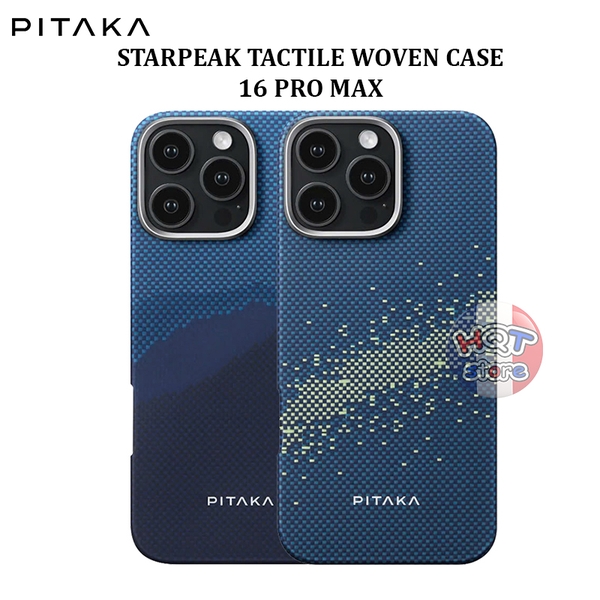 Ốp lưng PITAKA StarPeak Tactile Woven Case Lumintex iPhone 16 Pro Max