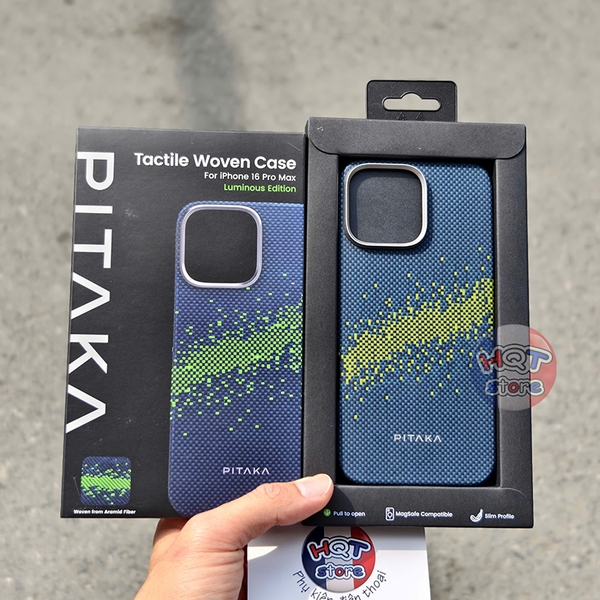 Ốp lưng PITAKA StarPeak Tactile Woven Case Lumintex iPhone 16 Pro Max