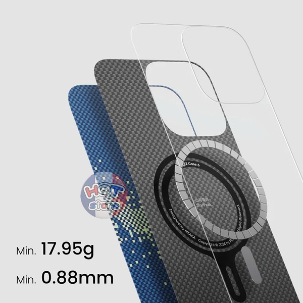 Ốp lưng PITAKA StarPeak Tactile Woven Case Lumintex iPhone 16 Pro Max