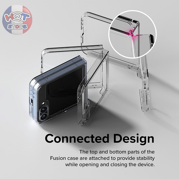 Ốp lưng Ringke Fusion cho Galaxy Z Flip 6 chính hãng