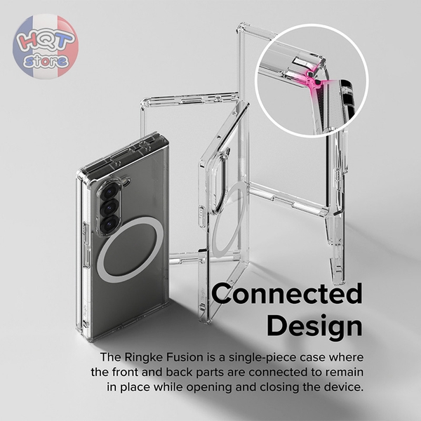 Ốp lưng Ringke Fusion Magnetic cho Galaxy Z Fold 6 chính hãng