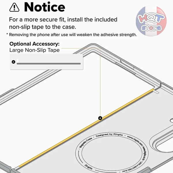 Ốp lưng Ringke Fusion Magnetic cho Galaxy Z Fold 7 chính hãng