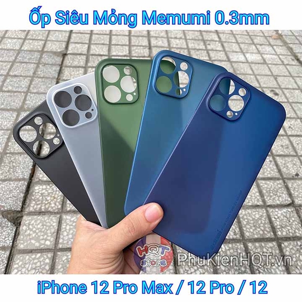 Ốp lưng siêu mỏng Memumi 0.3mm cho Iphone 12 Pro Max / 12 Pro / 12