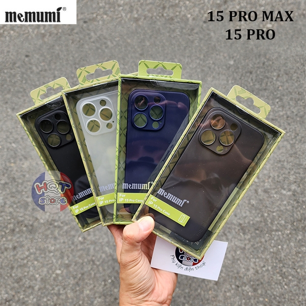 Ốp lưng siêu mỏng Memumi 0.3mm cho IPhone 15 Pro Max / 15 Pro