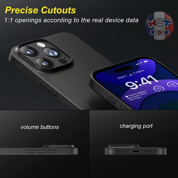 Ốp lưng siêu mỏng Memumi 0.3mm cho IPhone 16 Pro Max 16 Pro 16 Plus 16