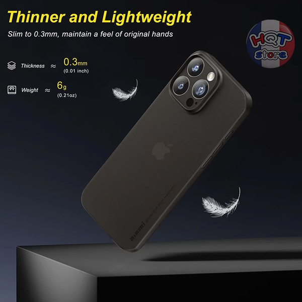 Ốp lưng siêu mỏng Memumi 0.3mm cho IPhone 16 Pro Max 16 Pro 16 Plus 16