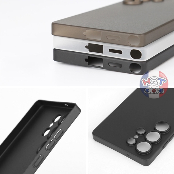 Ốp lưng siêu mỏng Ultra Slim 0.4mm (Matte) cho S25 Ultra chống vân tay