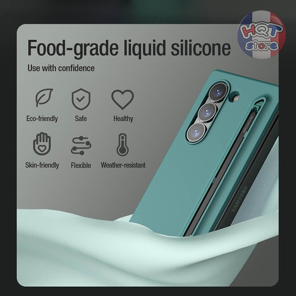Ốp lưng Silicon kèm bút Nillkin Flex Pure Fold Case cho Galaxy Z Fold 6