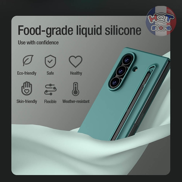 Ốp lưng Silicon kèm bút Nillkin Flex Pure Fold Case cho Galaxy Z Fold 7