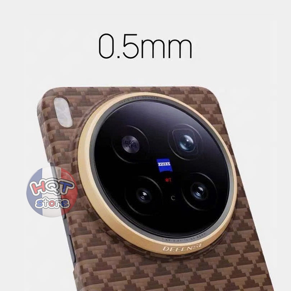 Ốp lưng sợi Aramid 600D Defense Yuan Kezhi Case cho Vivo X200 Ultra