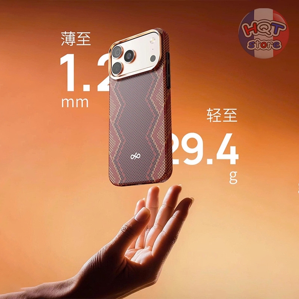 Ốp lưng sợi Aramid Defense Red Snake Case iPhone 17 Pro Max / 17 Pro