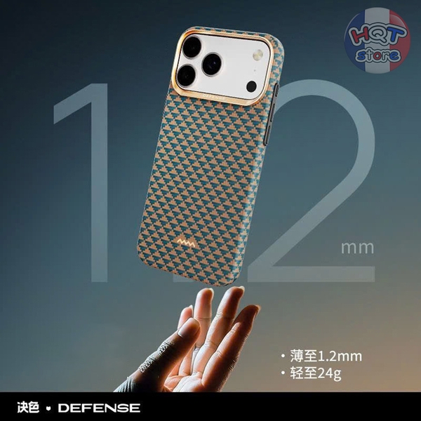 Ốp lưng sợi Aramid Defense Yuan Kezhi Case iPhone 17 Pro Max / 17 Pro