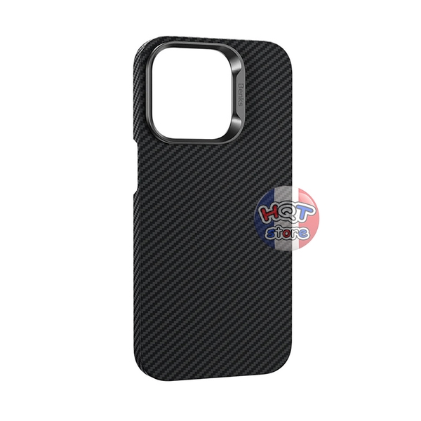 Ốp lưng sợi carbon 600D Benks MagClap ArmorAir Case IPhone 14 Pro Max