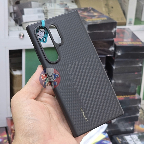 Ốp lưng sợi carbon 600D Benks Montage ArmorPro Case cho S24 Ultra