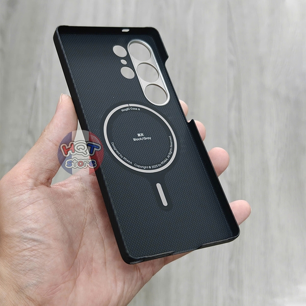 Ốp lưng sợi carbon 600D PITAKA Classic Ultra-Slim Case cho S25 Ultra