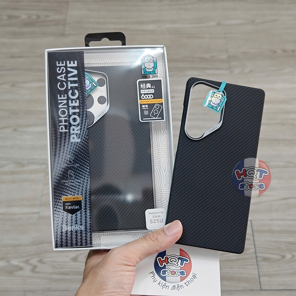 Ốp lưng sợi carbon Benks 600D A1 ArmorAir Case cho S25 Ultra