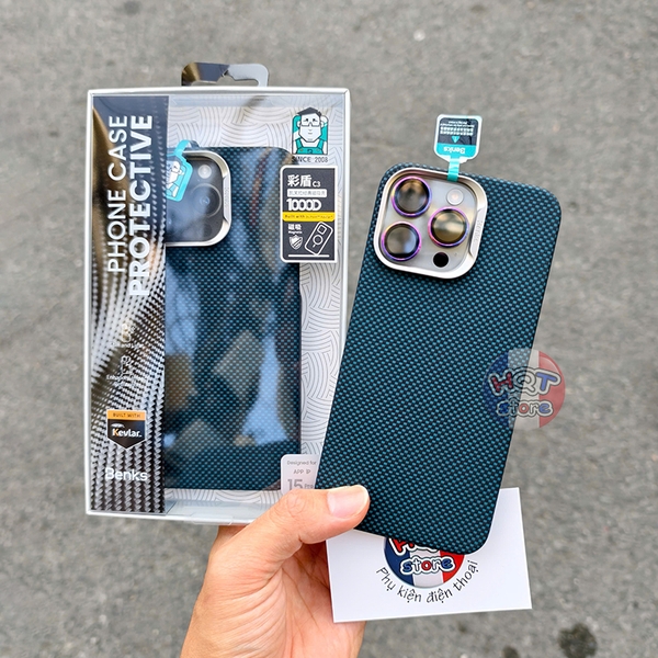 Ốp lưng sợi carbon Benks ArmorTint Case cho IPhone 15 Pro Max / 15 Pro