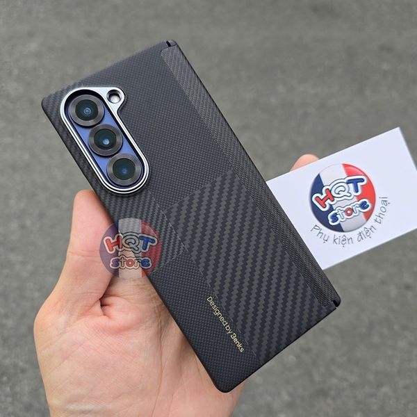 Ốp lưng sợi carbon Benks Montage ArmorAir Case Z Fold 6 siêu mỏng nhẹ