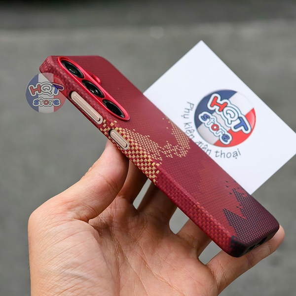Ốp lưng sợi Carbon Kevlar Air Mag Case cho S25 Ultra / S25 Plus / S25