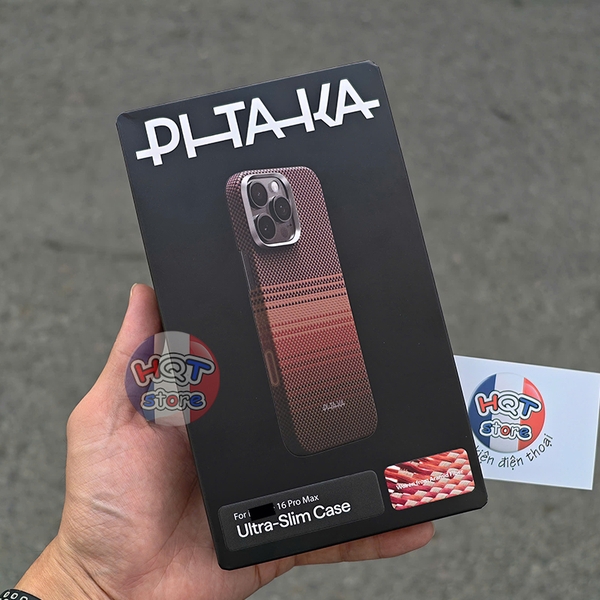 Ốp lưng sợi carbon PITAKA PitaTap cho iPhone 16 Pro Max (nút camera)