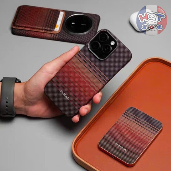 Ốp lưng sợi carbon PITAKA PitaTap cho iPhone 16 Pro Max (nút camera)