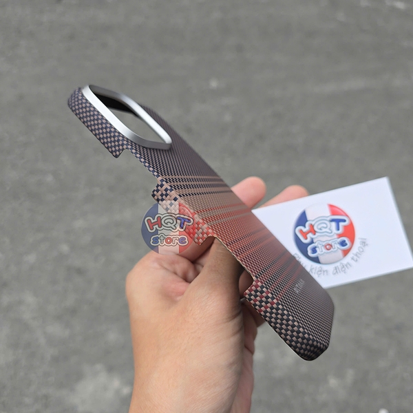 Ốp lưng sợi carbon PITAKA Tactile Woven Case iPhone 16 Pro Max / 16Pro