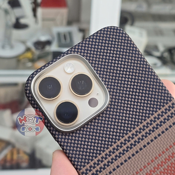 Ốp lưng sợi carbon PITAKA Tactile Woven Case iPhone 16 Pro Max / 16Pro