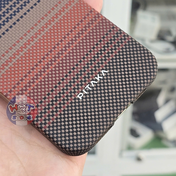 Ốp lưng sợi carbon PITAKA Tactile Woven Case iPhone 16 Pro Max / 16Pro