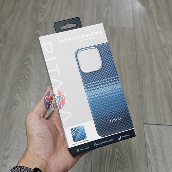 Ốp lưng sợi carbon PITAKA Tactile Woven Case iPhone 16 Pro Max / 16Pro