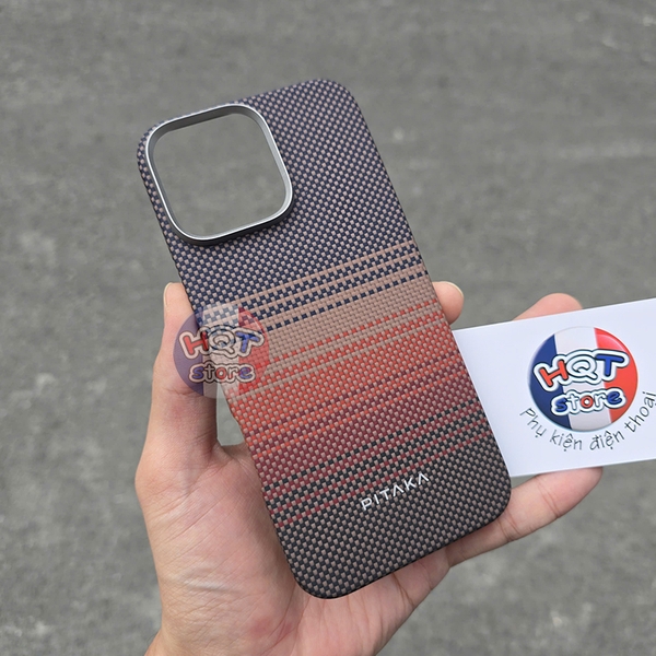 Ốp lưng sợi carbon PITAKA Tactile Woven Case iPhone 16 Pro Max / 16Pro