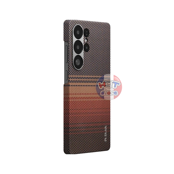 Ốp lưng sợi carbon PITAKA Tactile Woven Case S25 Ultra siêu mỏng nhẹ