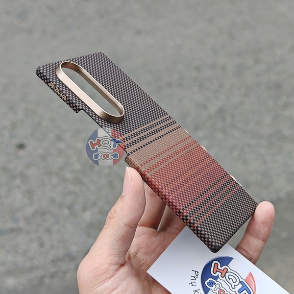 Ốp lưng sợi carbon PITAKA Ultra-Slim Case Z Fold 7 (Back Case) mỏng nhẹ