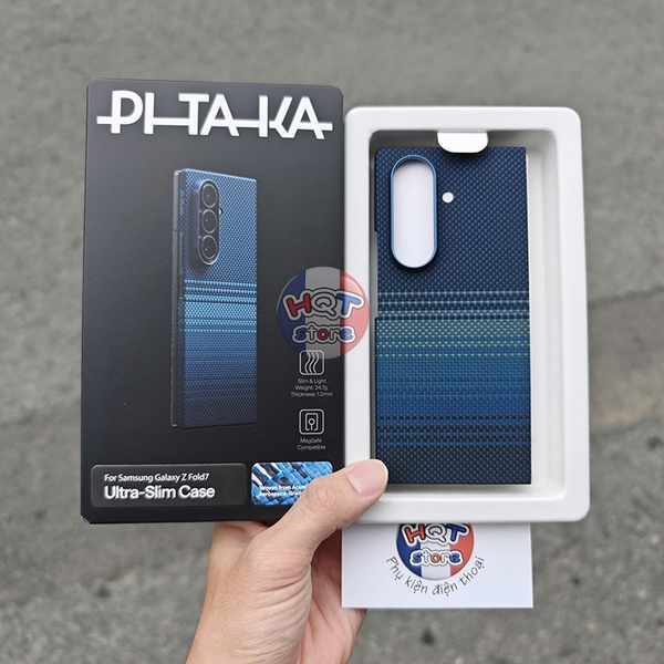 Ốp lưng sợi carbon PITAKA Ultra-Slim Case Z Fold 7 (Back Case) mỏng nhẹ